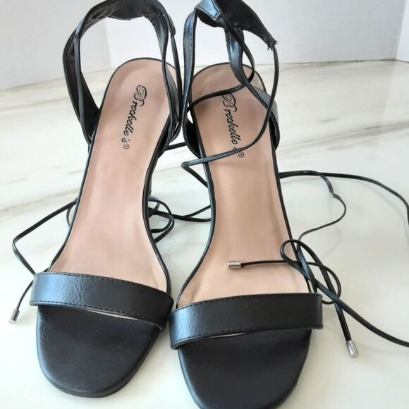 BRECKELLE'S ANKLE WRAP STILETTO SZ 9 - Picture 7 of 8